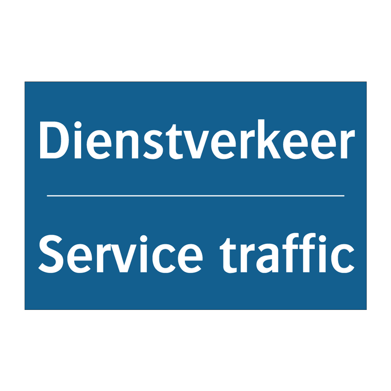 Dienstverkeer - Service traffic & Dienstverkeer - Service traffic & Dienstverkeer - Service traffic