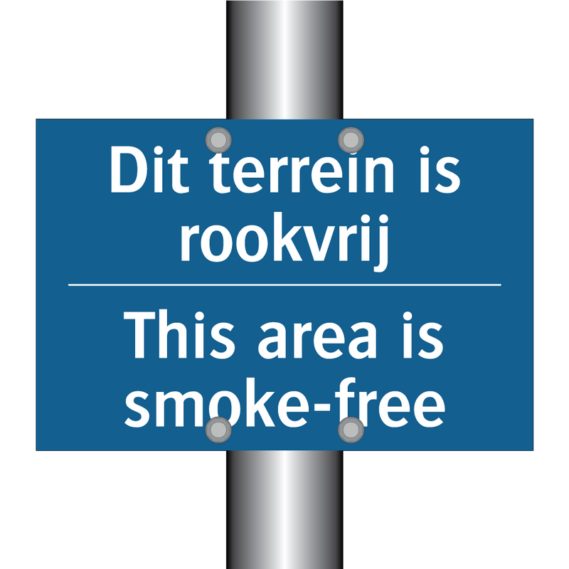 Dit terrein is rookvrij - This area is smoke-free