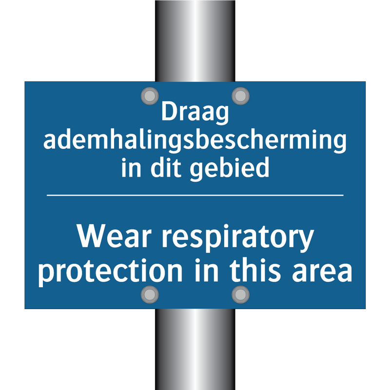 Draag ademhalingsbescherming in /.../ - Wear respiratory protection in /.../