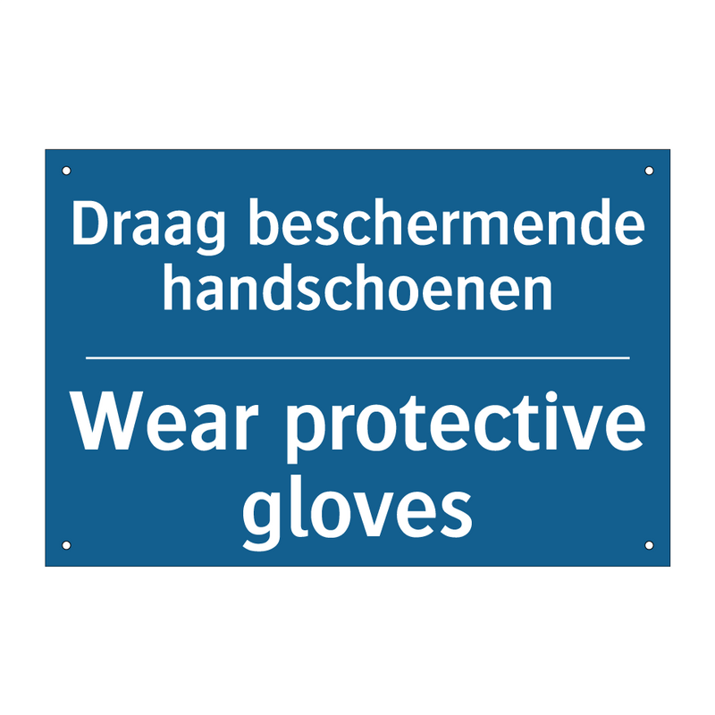 Draag beschermende handschoenen /.../ - Wear protective gloves