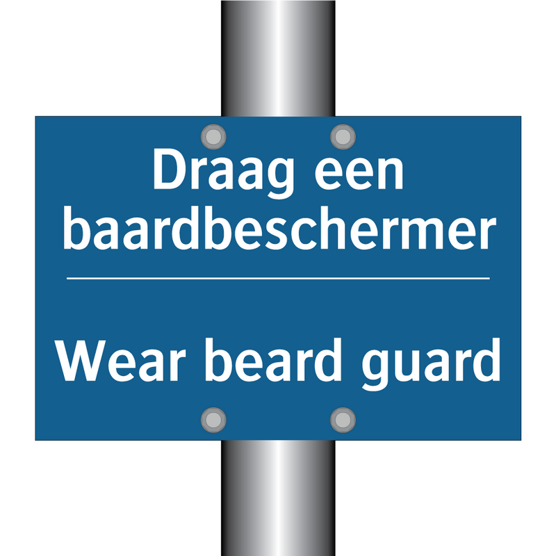 Draag een baardbeschermer - Wear beard guard & Draag een baardbeschermer - Wear beard guard