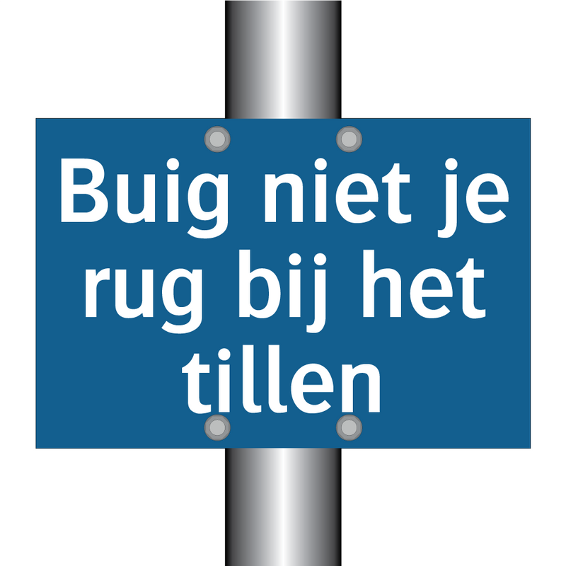 Buig niet je rug bij het tillen & Buig niet je rug bij het tillen & Buig niet je rug bij het tillen