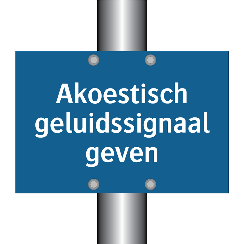 Akoestisch geluidssignaal geven & Akoestisch geluidssignaal geven & Akoestisch geluidssignaal geven