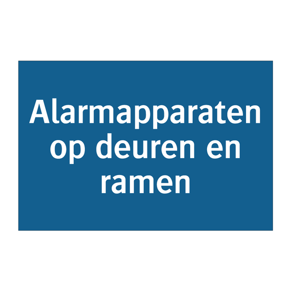 Alarmapparaten op deuren en ramen & Alarmapparaten op deuren en ramen