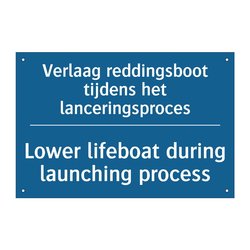 Verlaag reddingsboot tijdens het /.../ - Lower lifeboat during launching /.../