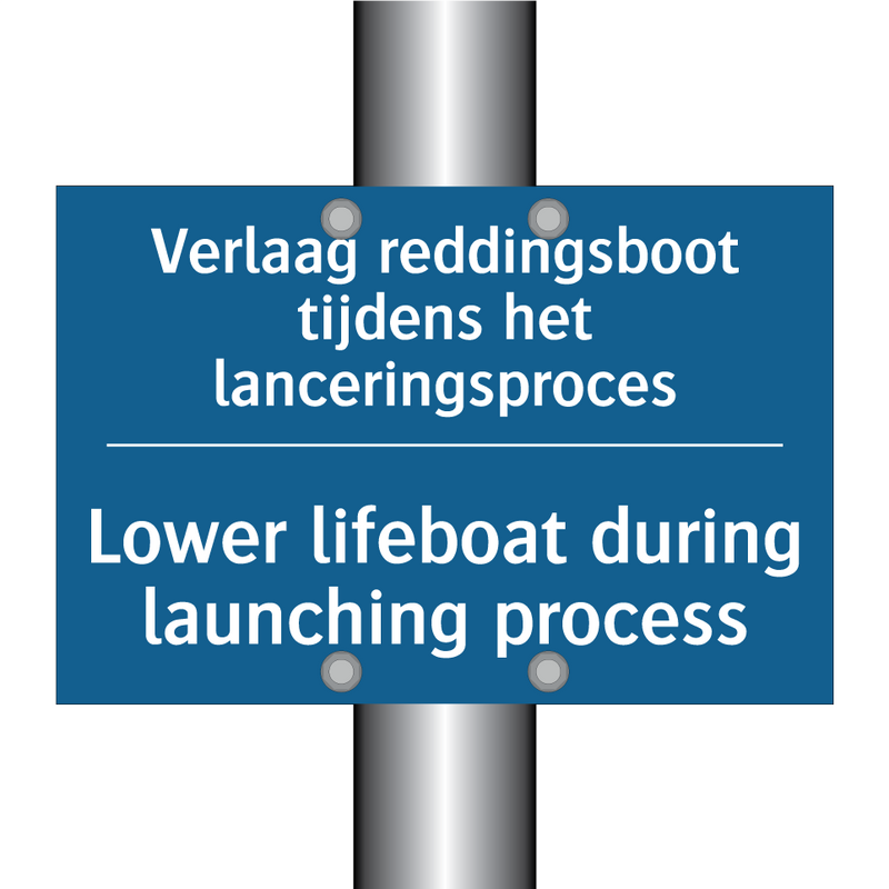 Verlaag reddingsboot tijdens het /.../ - Lower lifeboat during launching /.../