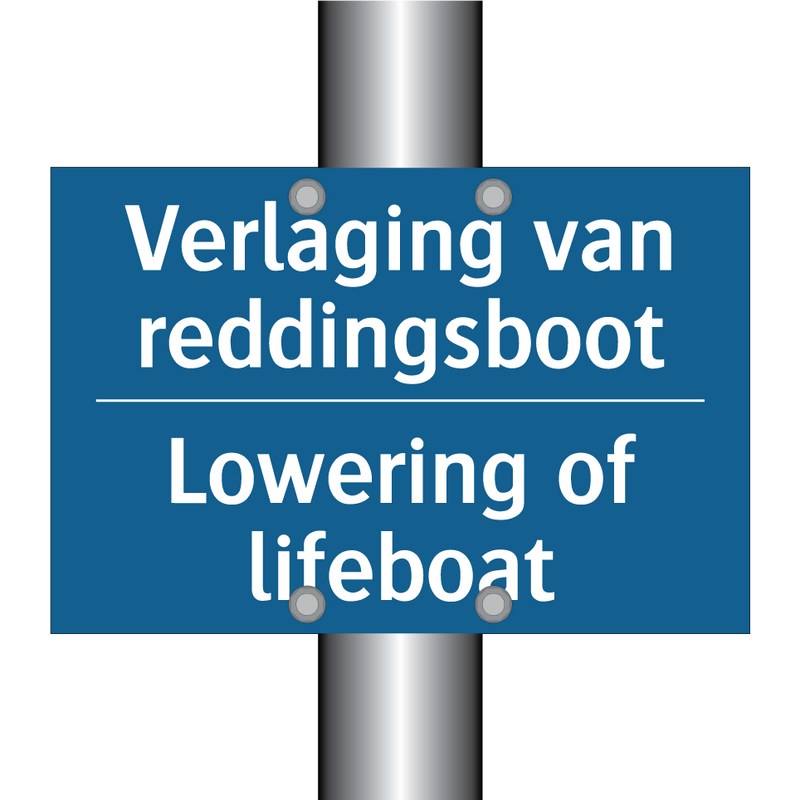 Verlaging van reddingsboot - Lowering of lifeboat