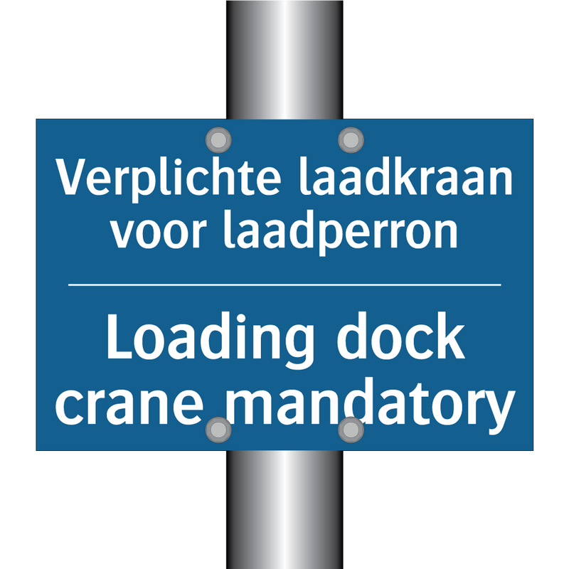 Verplichte laadkraan voor laadperron /.../ - Loading dock crane mandatory