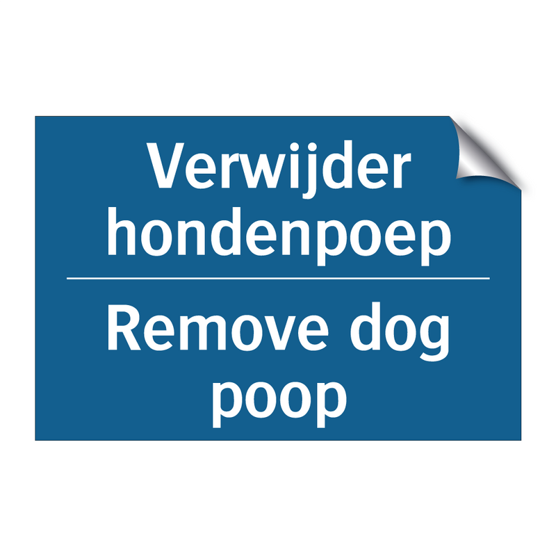 Verwijder hondenpoep - Remove dog poop & Verwijder hondenpoep - Remove dog poop