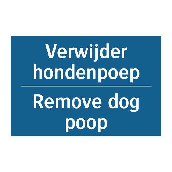 Verwijder hondenpoep - Remove dog poop & Verwijder hondenpoep - Remove dog poop