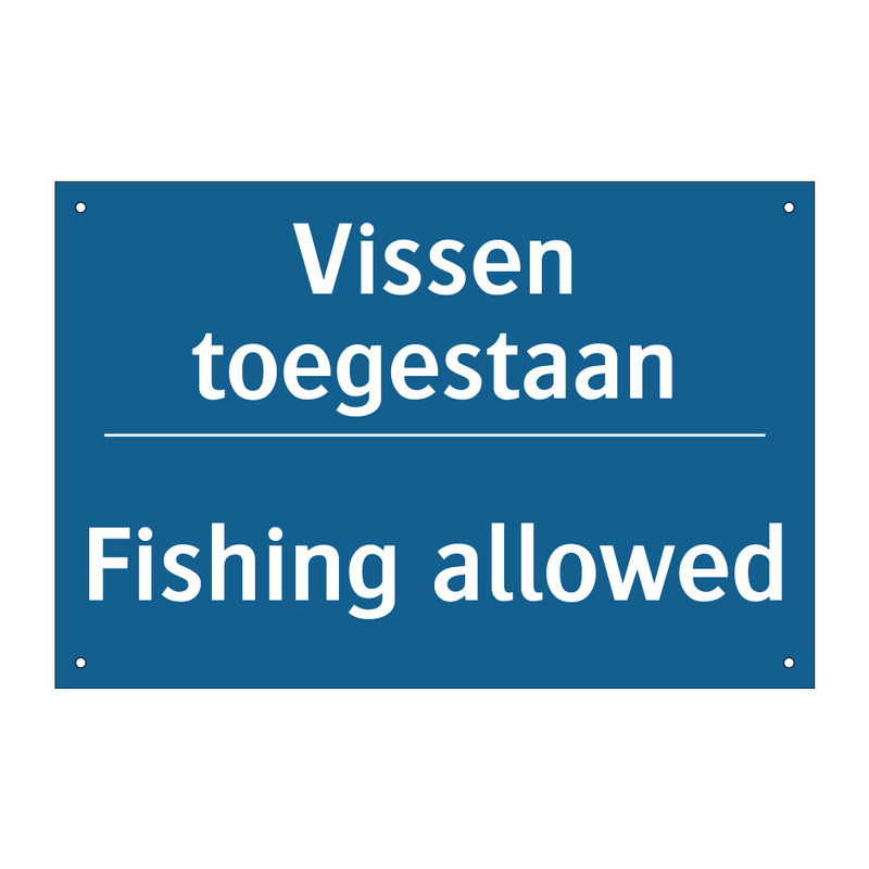 Vissen toegestaan - Fishing allowed & Vissen toegestaan - Fishing allowed