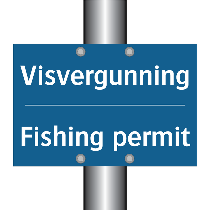 Visvergunning - Fishing permit & Visvergunning - Fishing permit & Visvergunning - Fishing permit