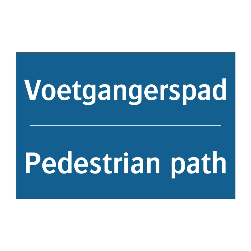 Voetgangerspad - Pedestrian path & Voetgangerspad - Pedestrian path