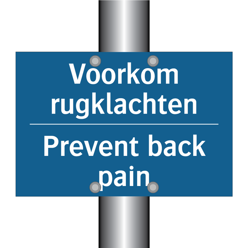 Voorkom rugklachten - Prevent back pain & Voorkom rugklachten - Prevent back pain