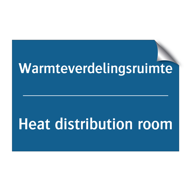 Warmteverdelingsruimte - Heat distribution room & Warmteverdelingsruimte - Heat distribution room