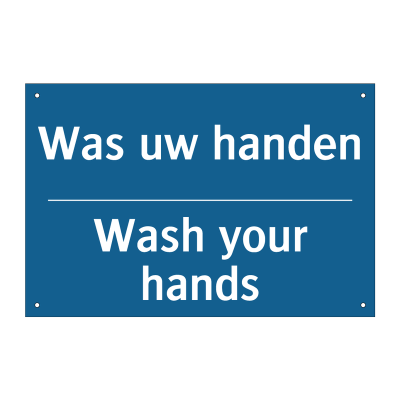 Was uw handen - Wash your hands & Was uw handen - Wash your hands & Was uw handen - Wash your hands