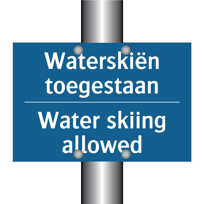 Waterskiën toegestaan - Water skiing allowed & Waterskiën toegestaan - Water skiing allowed