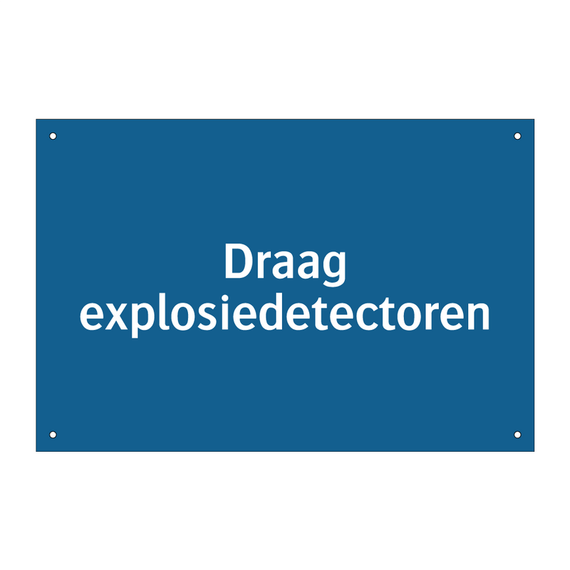 Draag explosiedetectoren & Draag explosiedetectoren & Draag explosiedetectoren