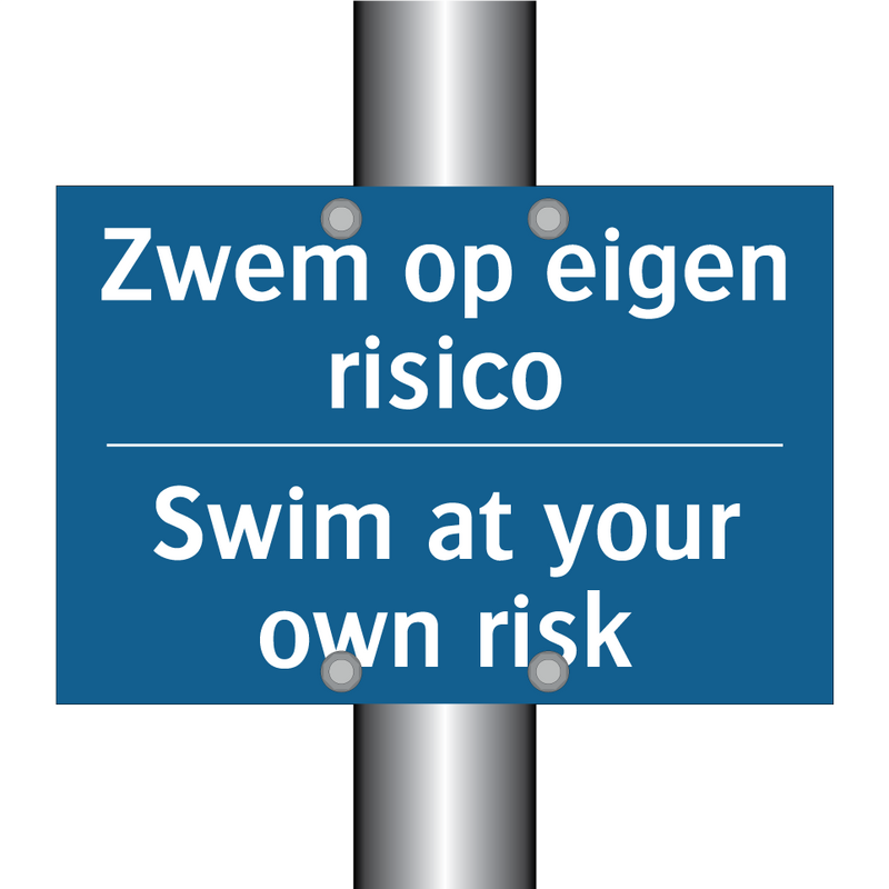 Zwem op eigen risico - Swim at your own risk & Zwem op eigen risico - Swim at your own risk