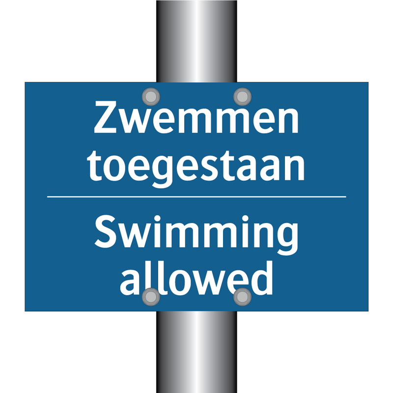 Zwemmen toegestaan - Swimming allowed & Zwemmen toegestaan - Swimming allowed