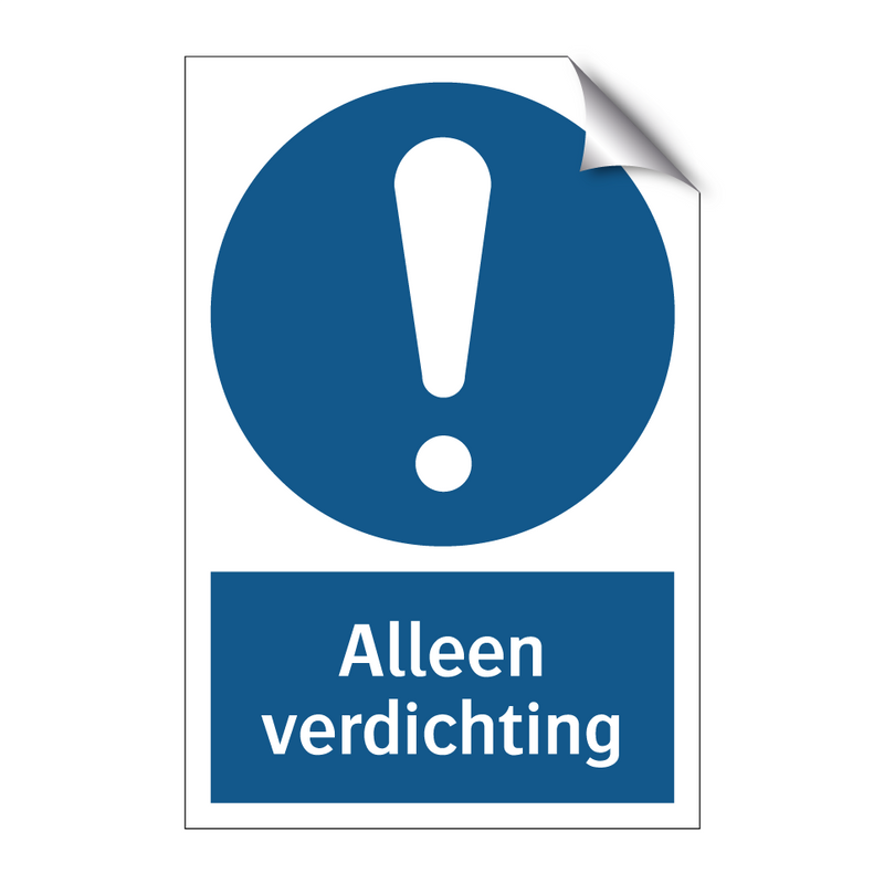 Alleen verdichting & Alleen verdichting & Alleen verdichting & Alleen verdichting