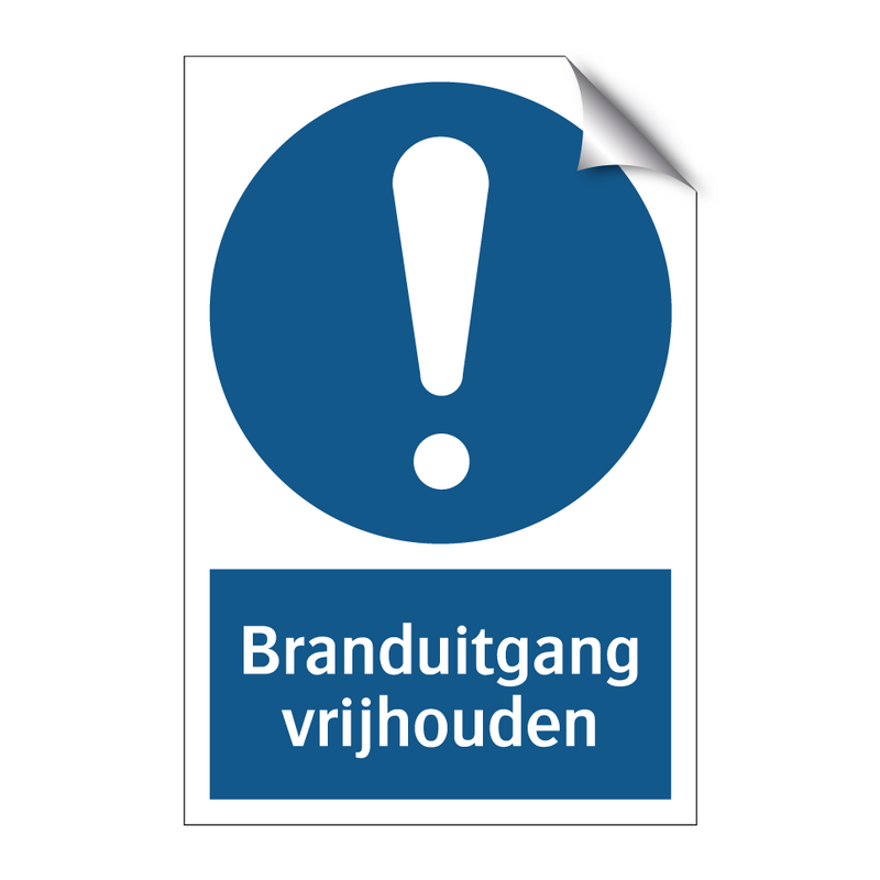 Branduitgang vrijhouden & Branduitgang vrijhouden & Branduitgang vrijhouden