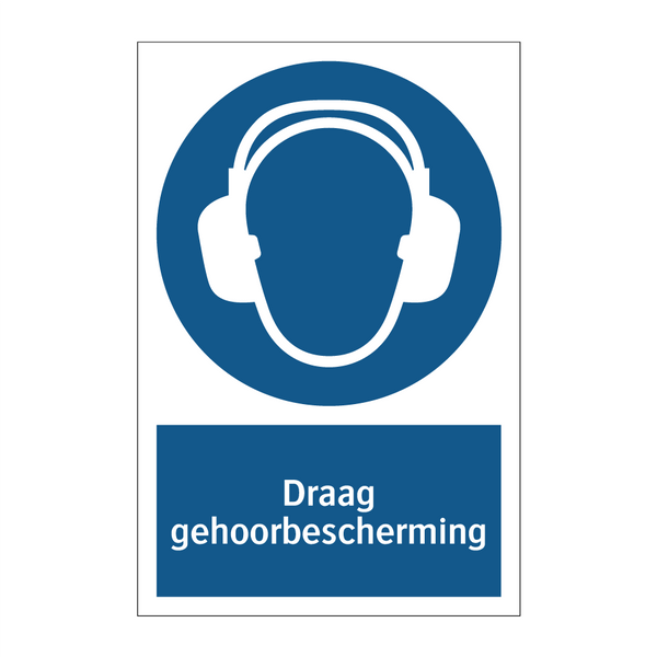 Draag gehoorbescherming & Draag gehoorbescherming & Draag gehoorbescherming