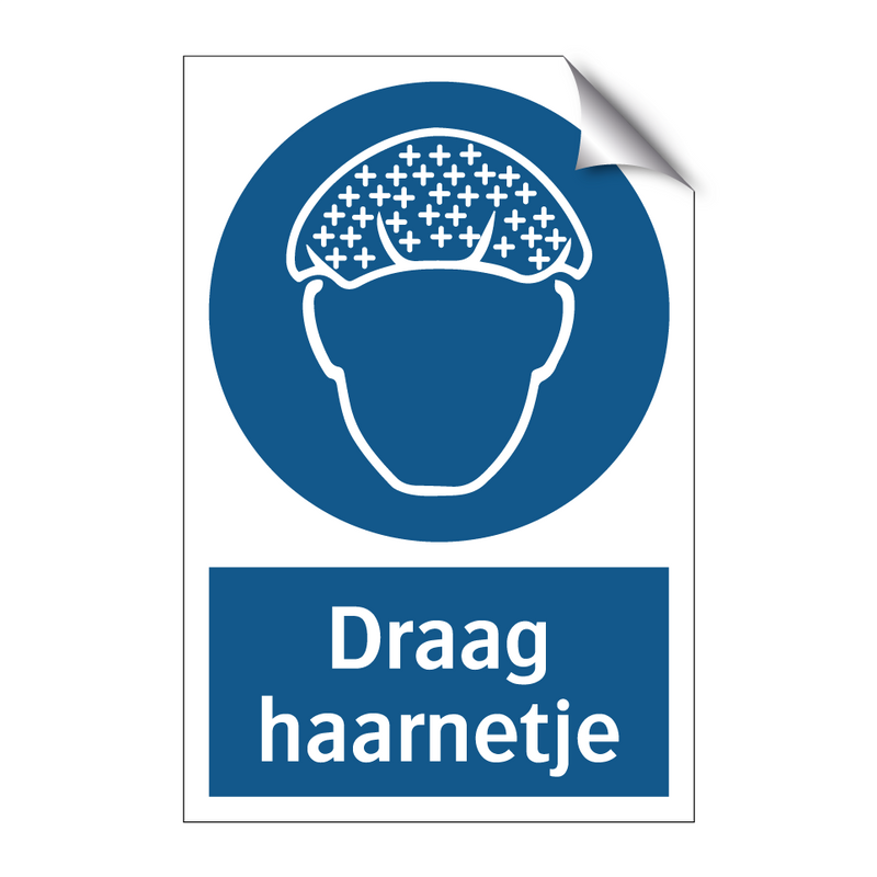 Draag haarnetje & Draag haarnetje & Draag haarnetje & Draag haarnetje