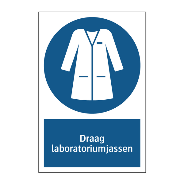 Draag laboratoriumjassen & Draag laboratoriumjassen & Draag laboratoriumjassen