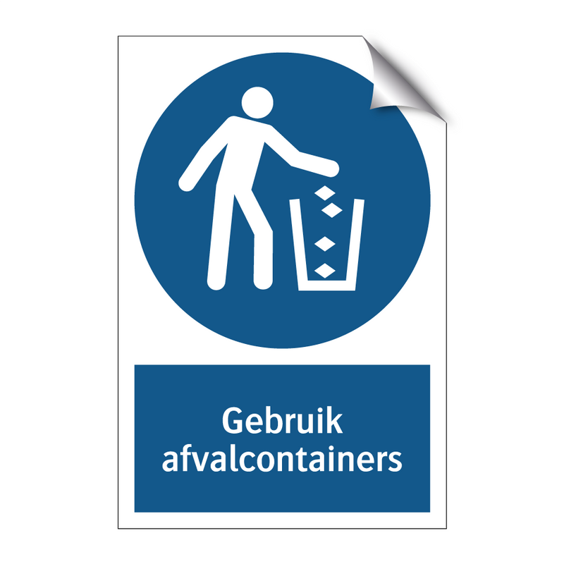 Gebruik afvalcontainers & Gebruik afvalcontainers & Gebruik afvalcontainers