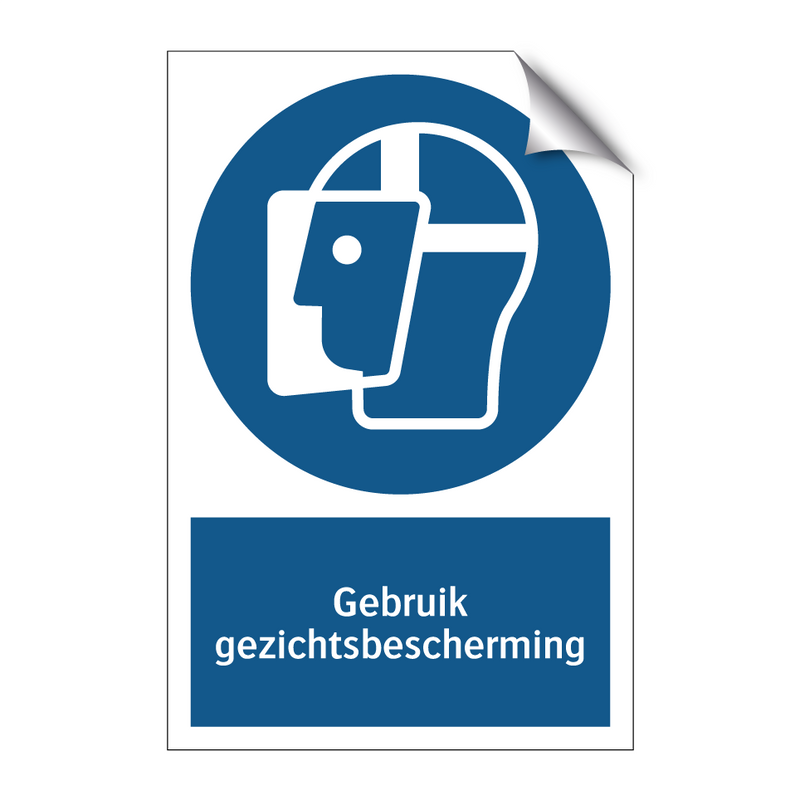 Gebruik gezichtsbescherming & Gebruik gezichtsbescherming & Gebruik gezichtsbescherming