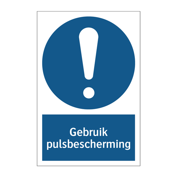 Gebruik pulsbescherming & Gebruik pulsbescherming & Gebruik pulsbescherming