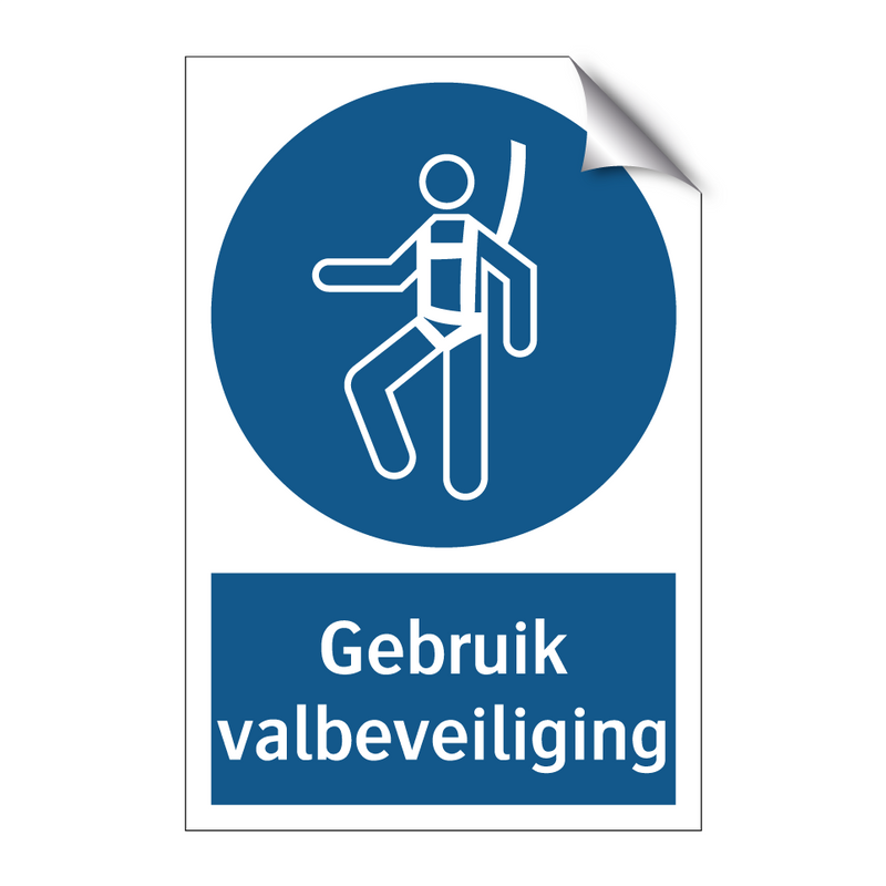 Gebruik valbeveiliging & Gebruik valbeveiliging & Gebruik valbeveiliging & Gebruik valbeveiliging