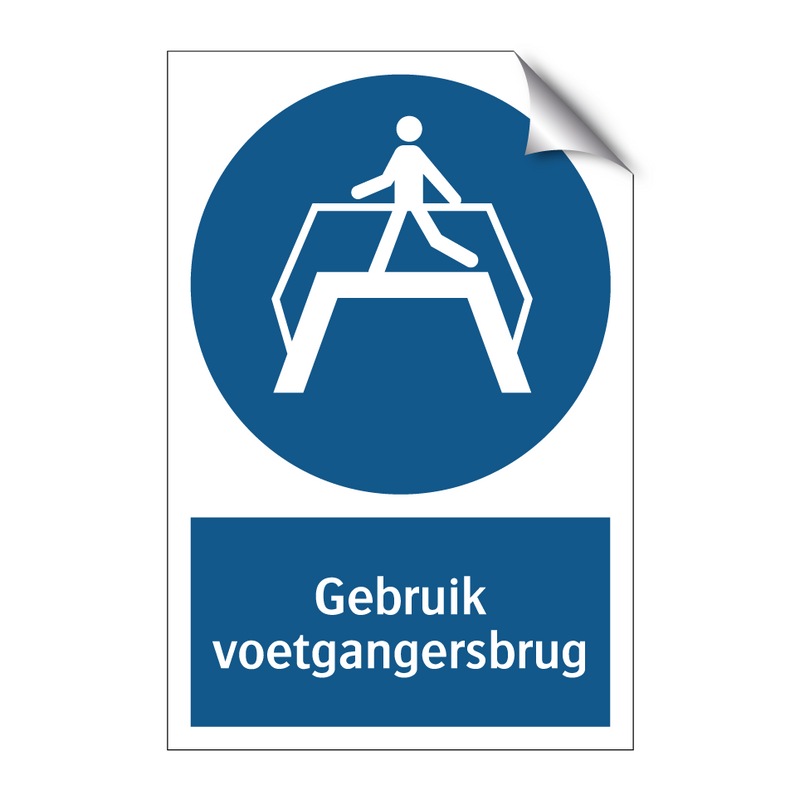 Gebruik voetgangersbrug & Gebruik voetgangersbrug & Gebruik voetgangersbrug