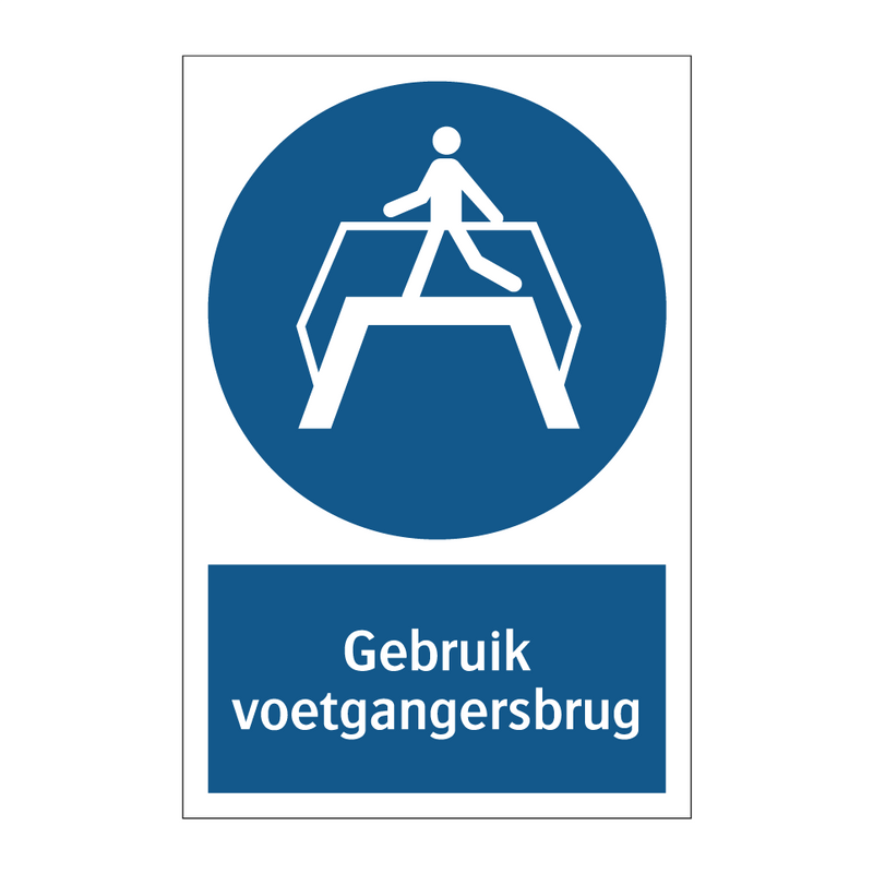 Gebruik voetgangersbrug & Gebruik voetgangersbrug & Gebruik voetgangersbrug