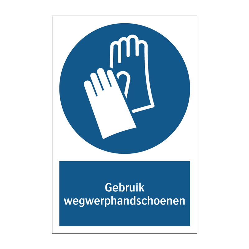 Gebruik wegwerphandschoenen & Gebruik wegwerphandschoenen & Gebruik wegwerphandschoenen