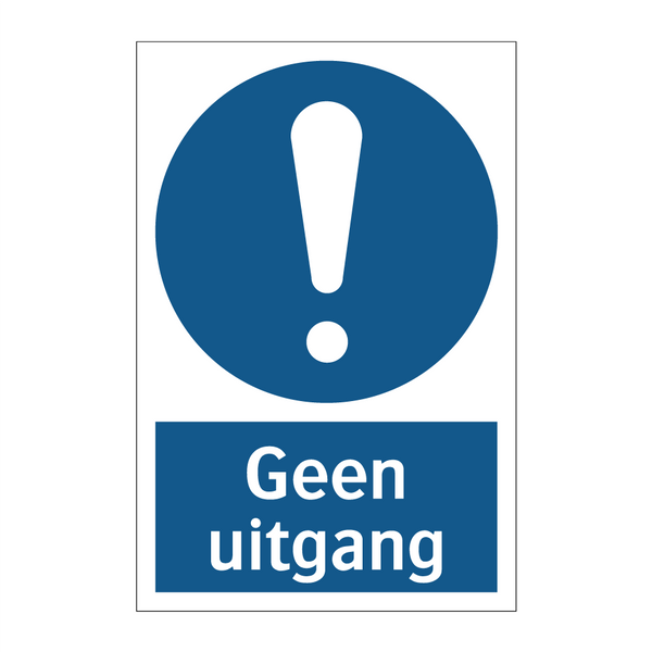 Geen uitgang & Geen uitgang & Geen uitgang & Geen uitgang & Geen uitgang & Geen uitgang