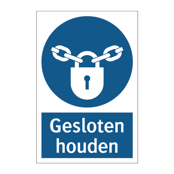 Gesloten houden & Gesloten houden & Gesloten houden & Gesloten houden & Gesloten houden