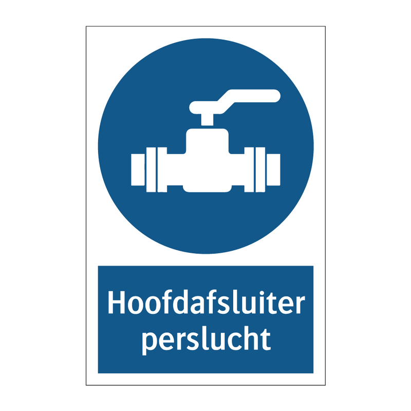 Hoofdafsluiter perslucht & Hoofdafsluiter perslucht & Hoofdafsluiter perslucht