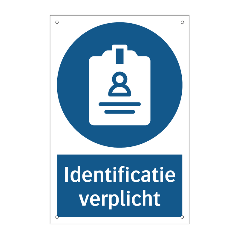 Identificatie verplicht & Identificatie verplicht & Identificatie verplicht