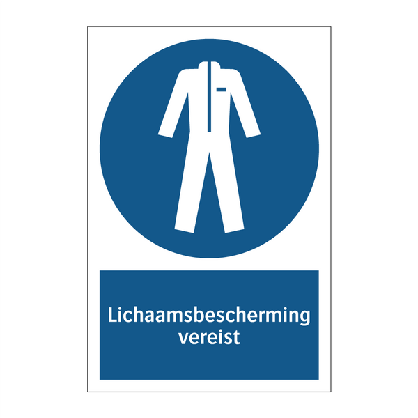 Lichaamsbescherming vereist & Lichaamsbescherming vereist & Lichaamsbescherming vereist