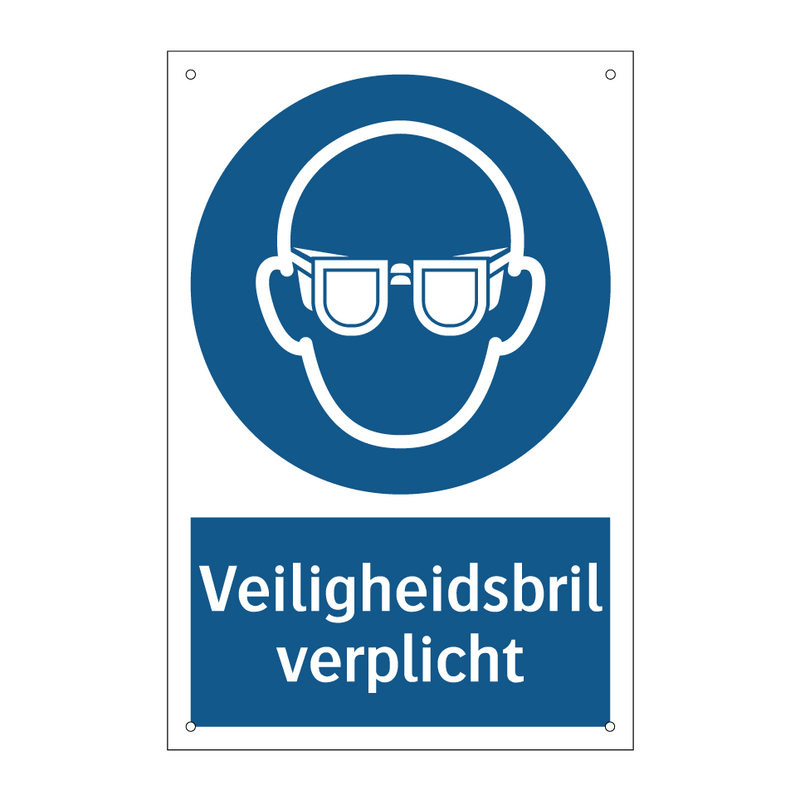 Veiligheidsbril verplicht & Veiligheidsbril verplicht & Veiligheidsbril verplicht