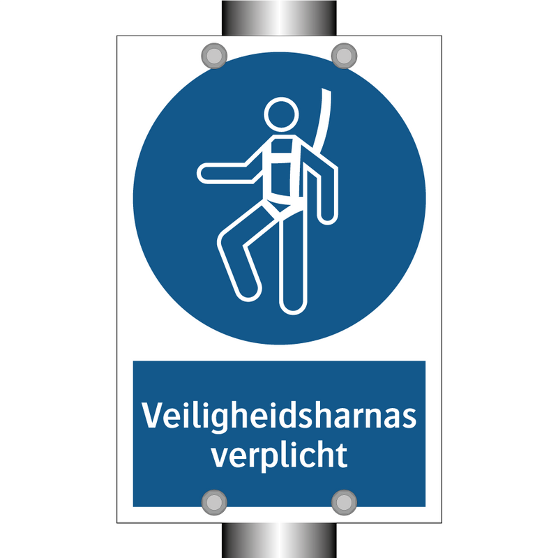 Veiligheidsharnas verplicht & Veiligheidsharnas verplicht & Veiligheidsharnas verplicht