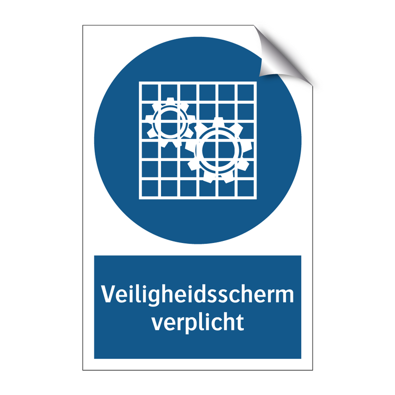 Veiligheidsscherm verplicht & Veiligheidsscherm verplicht & Veiligheidsscherm verplicht