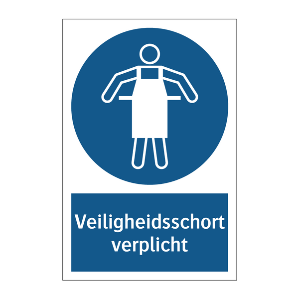 Veiligheidsschort verplicht & Veiligheidsschort verplicht & Veiligheidsschort verplicht