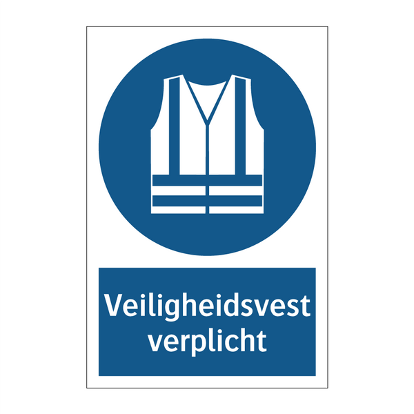 Veiligheidsvest verplicht & Veiligheidsvest verplicht & Veiligheidsvest verplicht