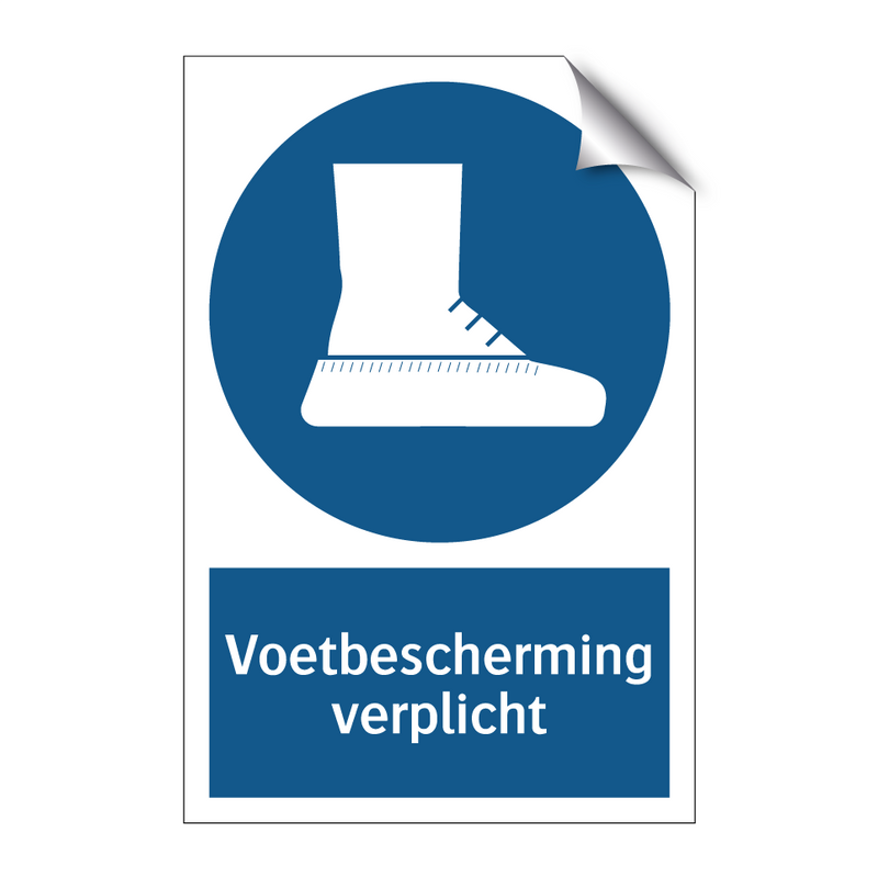 Voetbescherming verplicht & Voetbescherming verplicht & Voetbescherming verplicht