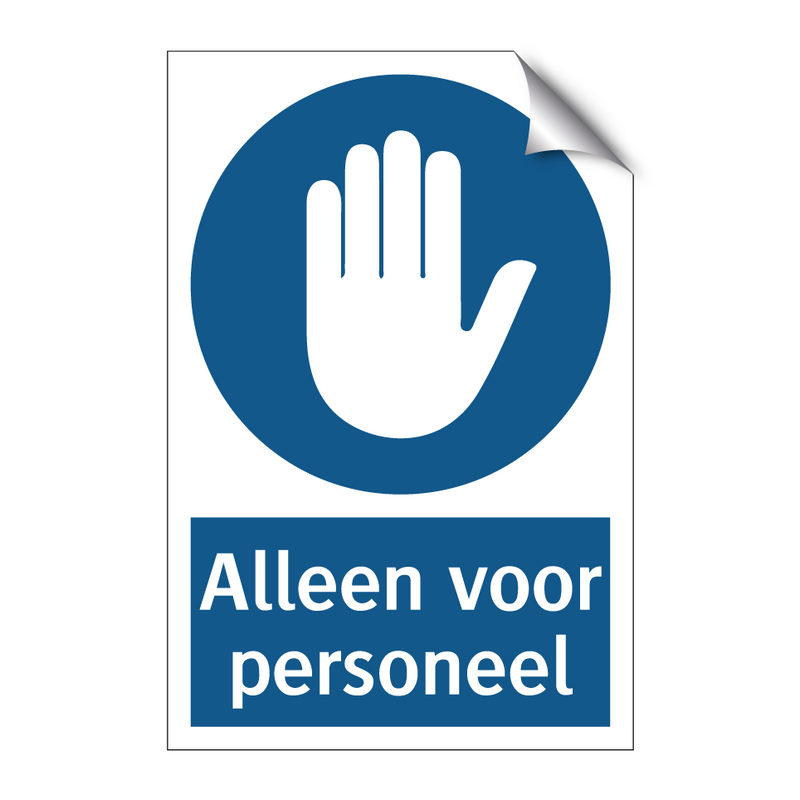 Alleen voor personeel & Alleen voor personeel & Alleen voor personeel & Alleen voor personeel