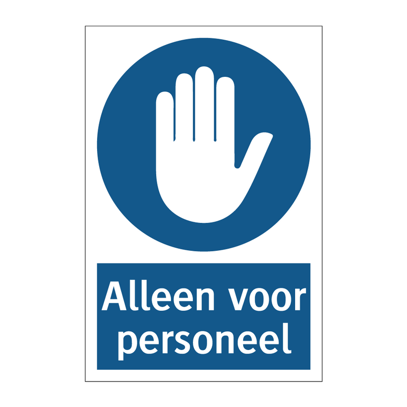 Alleen voor personeel & Alleen voor personeel & Alleen voor personeel & Alleen voor personeel