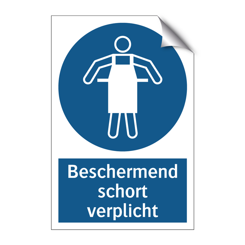 Beschermend schort verplicht & Beschermend schort verplicht & Beschermend schort verplicht